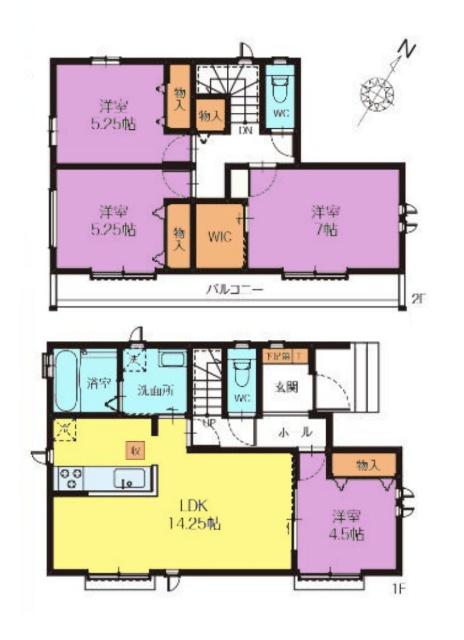 間取図　Ｆ号棟