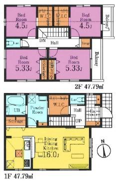 間取図　12号棟