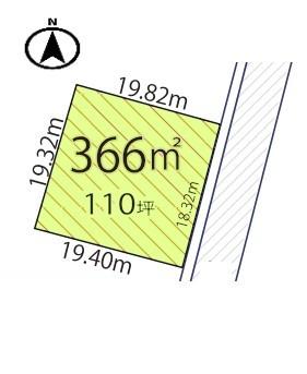 武蔵村山市本町1丁目　土地 区画図
