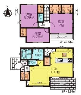 間取図　3号棟