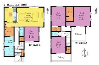 間取図　2号棟