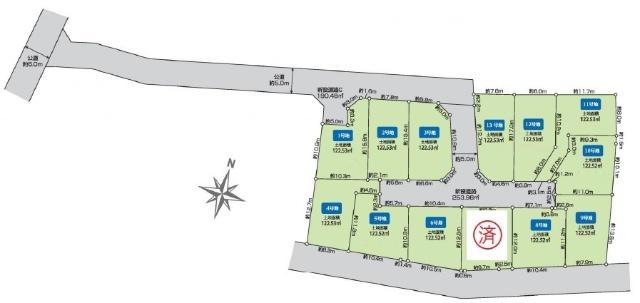 東村山市久米川小平全13区画　12号地 区画図