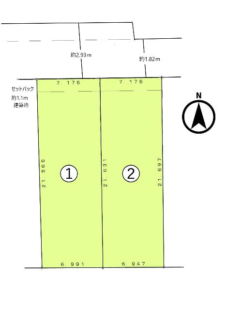 区画図　2号地