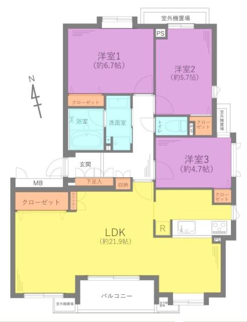 ステイツ花小金井ヴェルパセオ 間取り図画像