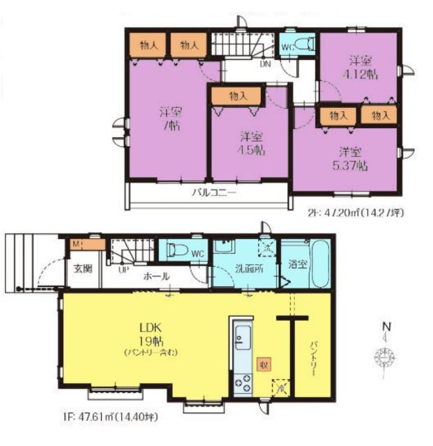 間取図　H号棟
