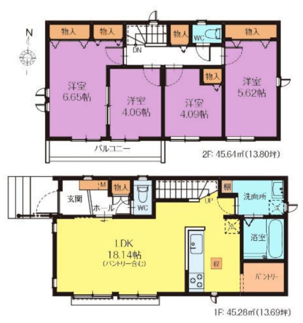 間取図　L号棟