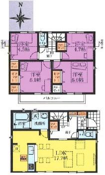 間取図　2号棟