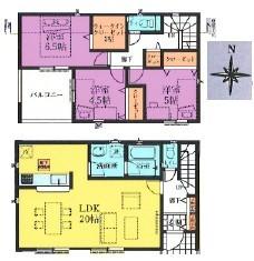 間取図　6号棟