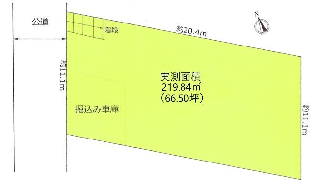 東大和市狭山1丁目　土地 区画図