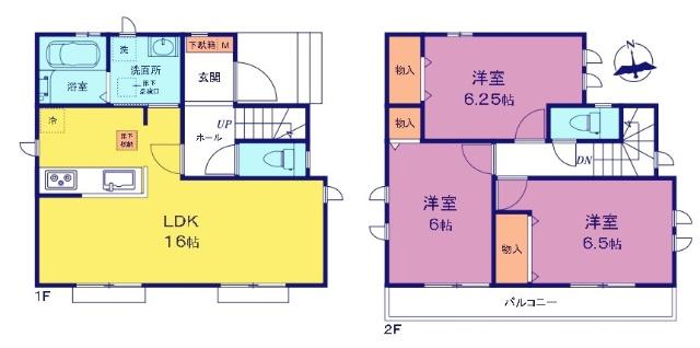 間取図　A号棟