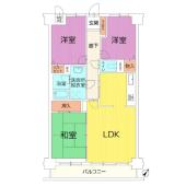 ライオンズマンション武蔵砂川 間取り図画像