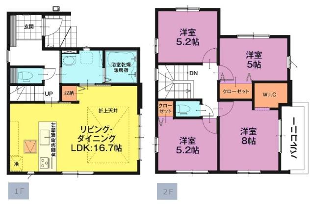 リガーレ東大和市南街13期 間取り図画像