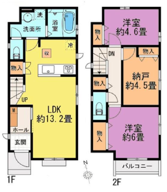 ハートフルタウン小平市回田町　C号棟 間取り図画像
