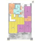 レクセルマンション東村山 間取り図画像