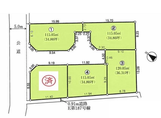 区画図　2号地