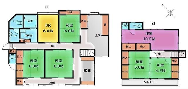 武蔵村山市本町3丁目 間取り図画像