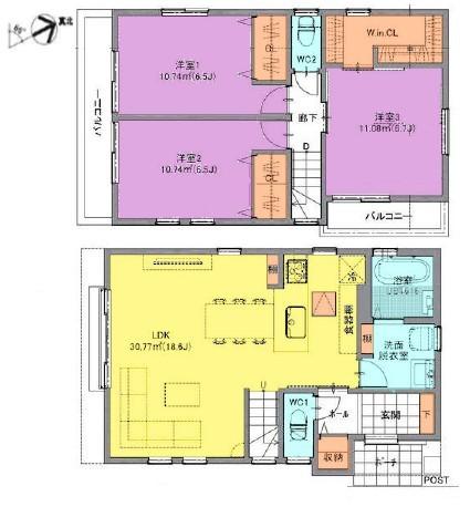 武蔵村山市三ツ木３丁目　全2区画　2区画 部屋画像
