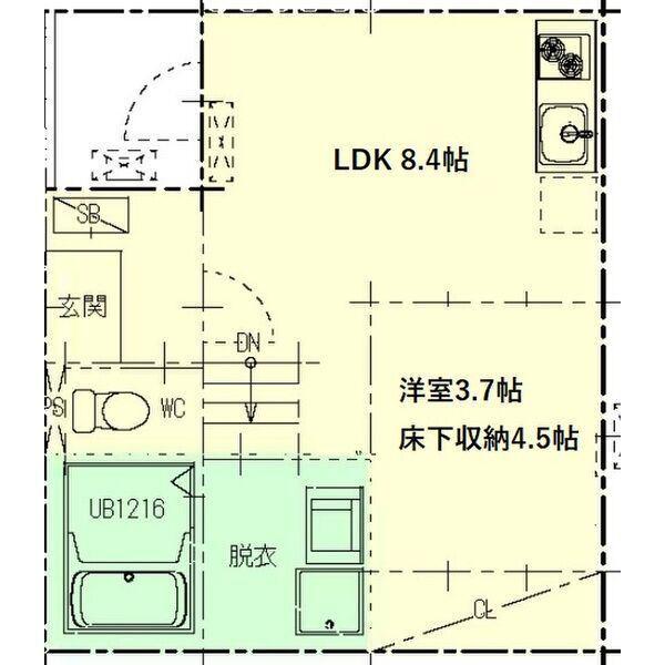 Urban Heim NAKAMURA（102） 間取り図画像