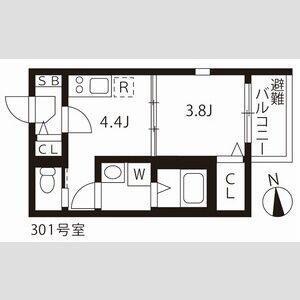 シアヴィータ名古屋（301） 間取り図画像