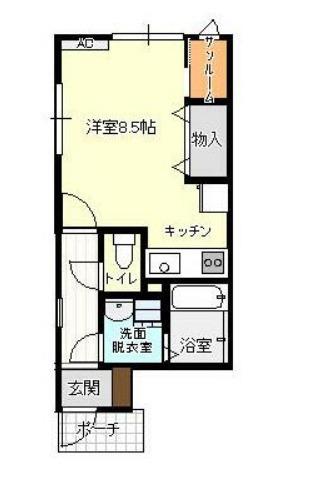 アバンティ磯部（A101） 間取り図画像
