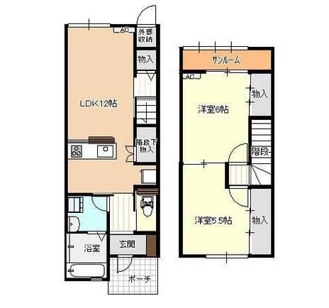 ファイン朝菜町A棟（2） 間取り図画像