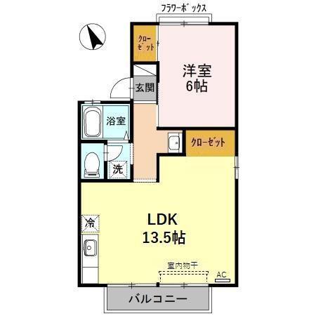 セジュールサクラ（201） 間取り図画像