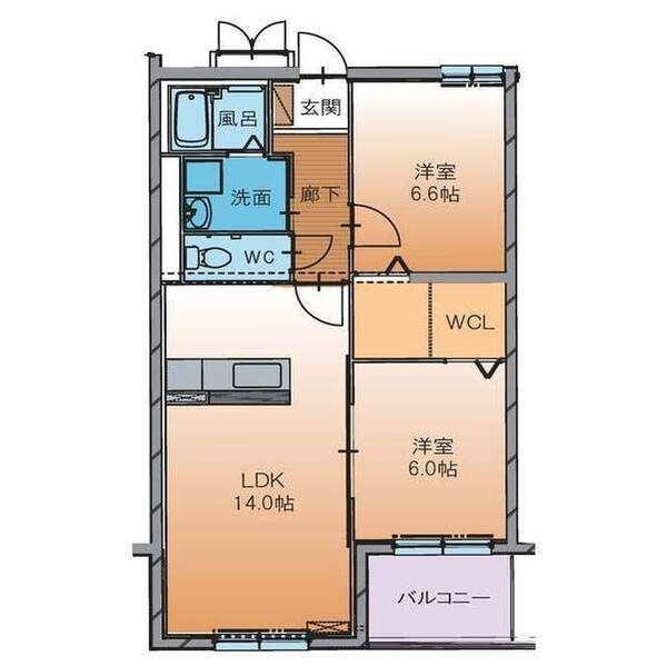メルヴェール（203） 間取り図画像