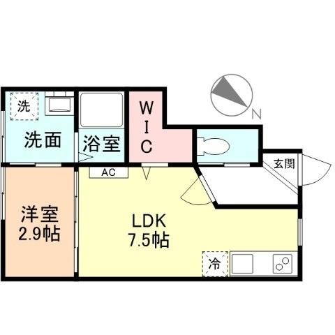 Ｆｅｌｉｃｅ田島　Ｂ棟（103） 間取り図画像