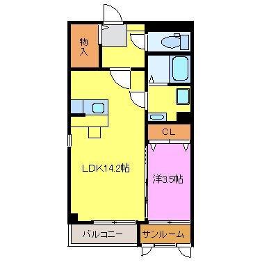 ウィズ光陽（202） 間取り図画像