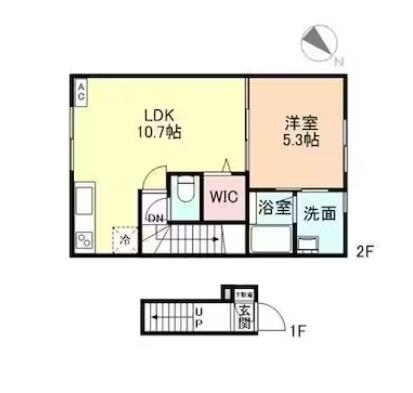 picot（2-E） 間取り図画像