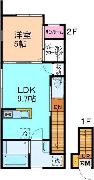 HELIOS中川原（202） 間取り図画像