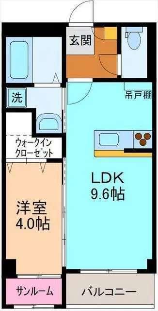 カーサフレンテ長江（201） 間取り図画像