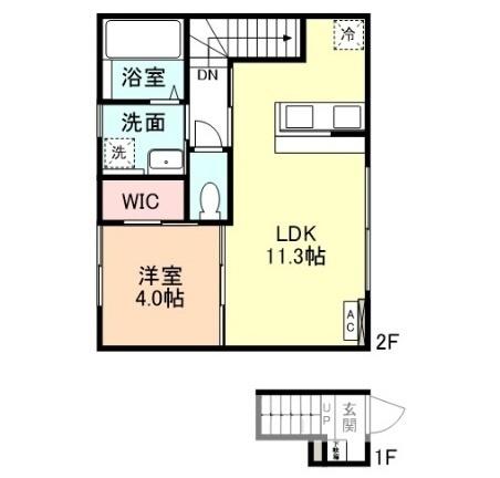 INTEGRAL下赤江（201） 間取り図画像