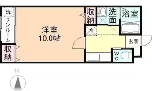 ＥＡＲＬＳ　ＣＯＵＲＴ　A棟（A207） 間取り図画像