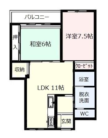 ベルクレエ長江 間取り図画像