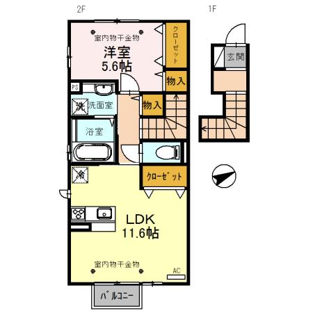 D.Grace（ディ．グレイス）（206） 間取り図画像