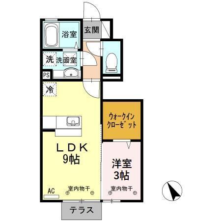カレンデュラⅡ（102） 間取り図画像