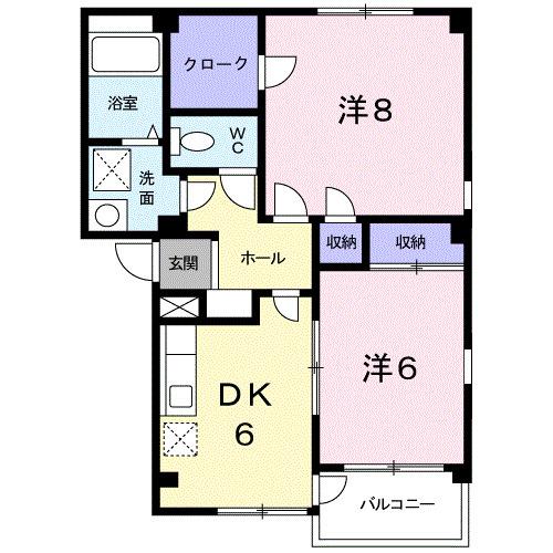 リバーサイド・ヴィラＣ（204） 間取り図画像