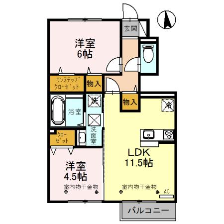 ルミエールオッツ　B棟（103） 間取り図画像