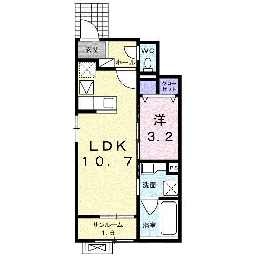 ヴィル・フォーレⅨ（103） 間取り図画像
