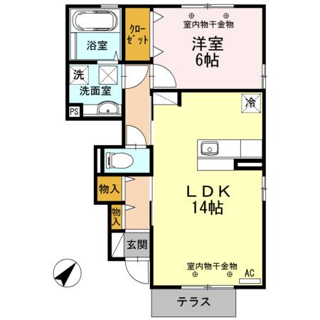 D-room本郷新　B（107） 間取り図画像
