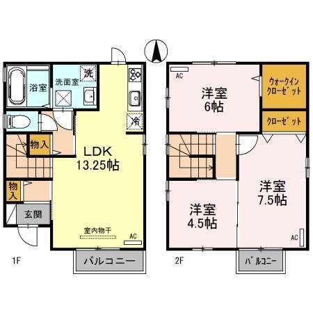 プレミアコート上袋　C棟（C） 間取り図画像
