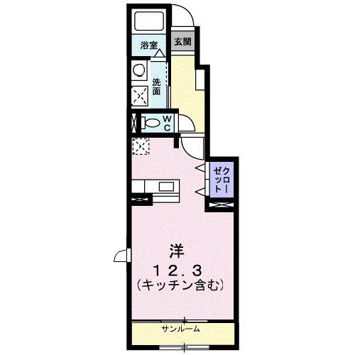ミューＡ（102） 間取り図画像