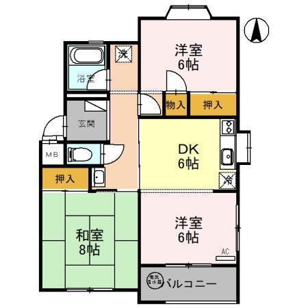 ボンヌール・オカダ（101） 間取り図画像