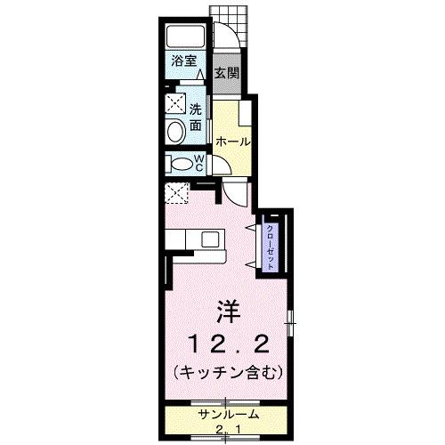 アンジュ・プレール（101） 間取り図画像