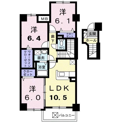 ＥＣＲＵ（エクリュ）（302） 間取り図画像