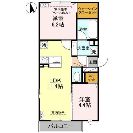 パチオーリ弥生町（201） 間取り図画像