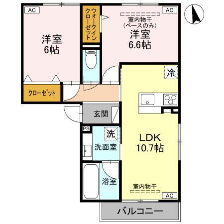 パチオーリ弥生町（202） 間取り図画像
