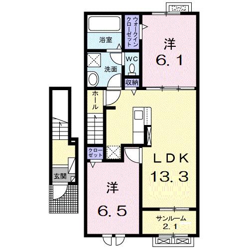 セレッソ手屋（204） 間取り図画像