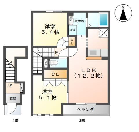 ＷｅｌｃｏｍｅⅢＡ棟 間取り図画像